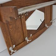 Large coat rack / Wall hat rack Art Deco 1920 vintage