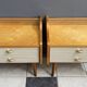 Set of 2 1960s bedside tables