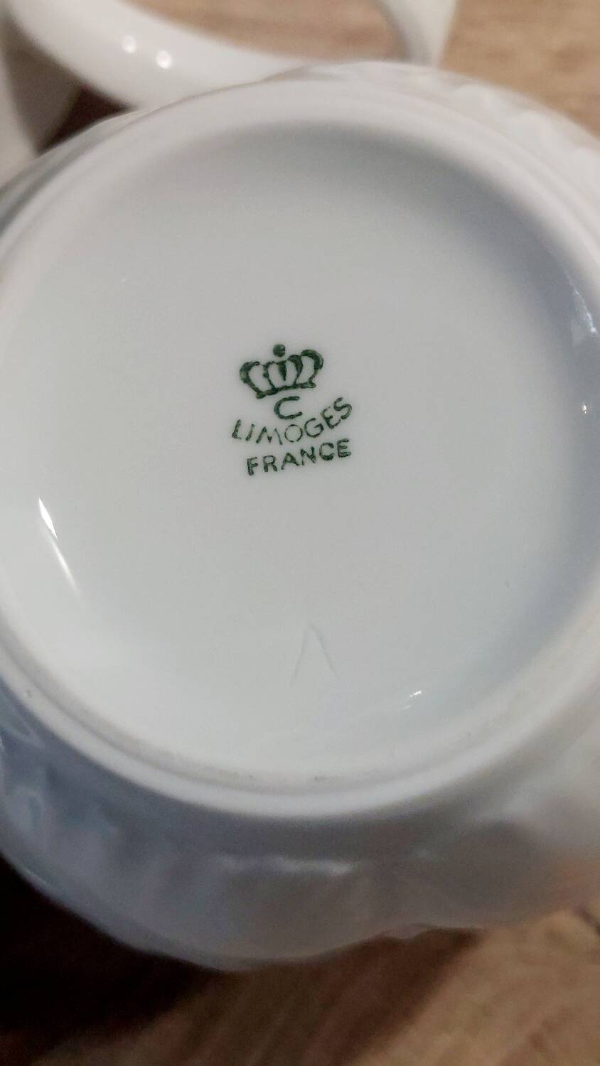 Chastagner Limoges Porcelain Coffee Service