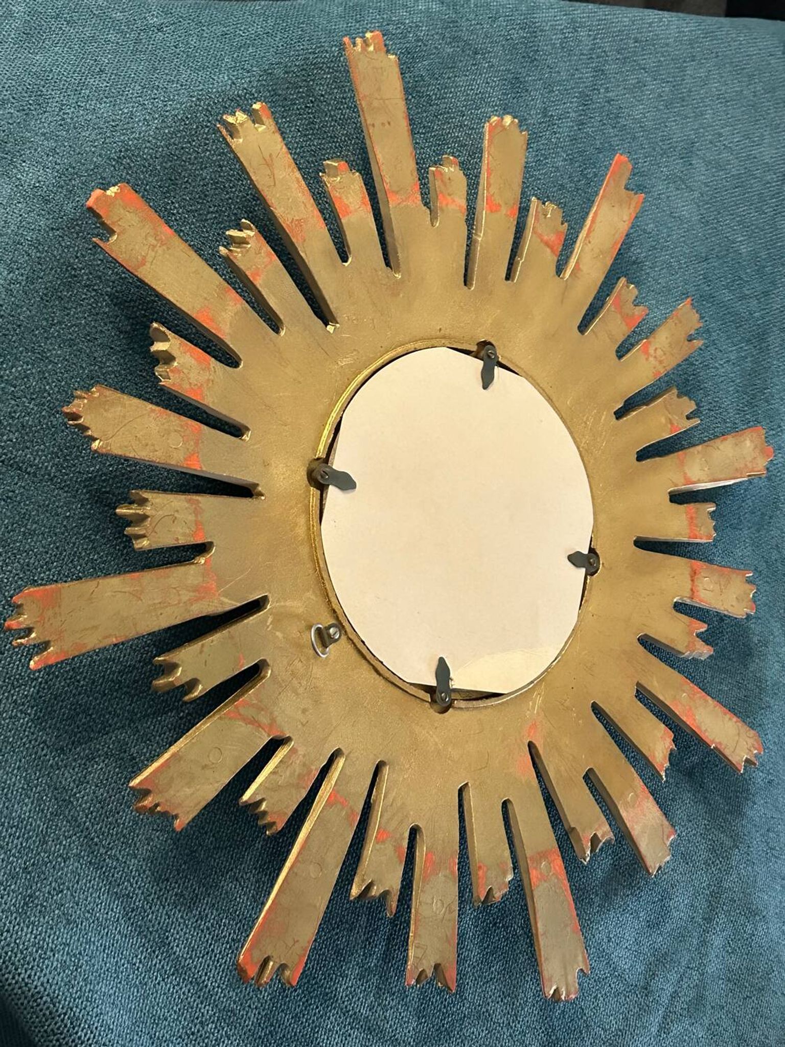 Miroir soleil œil de sorcière vintage années 1960