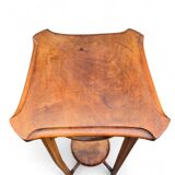 Tall Art Nouveau carved wooden side table