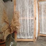 Ancient wood and lace screen