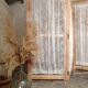 Ancient wood and lace screen