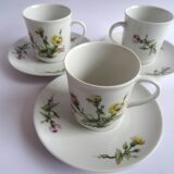 Mobil porcelain coffee cups