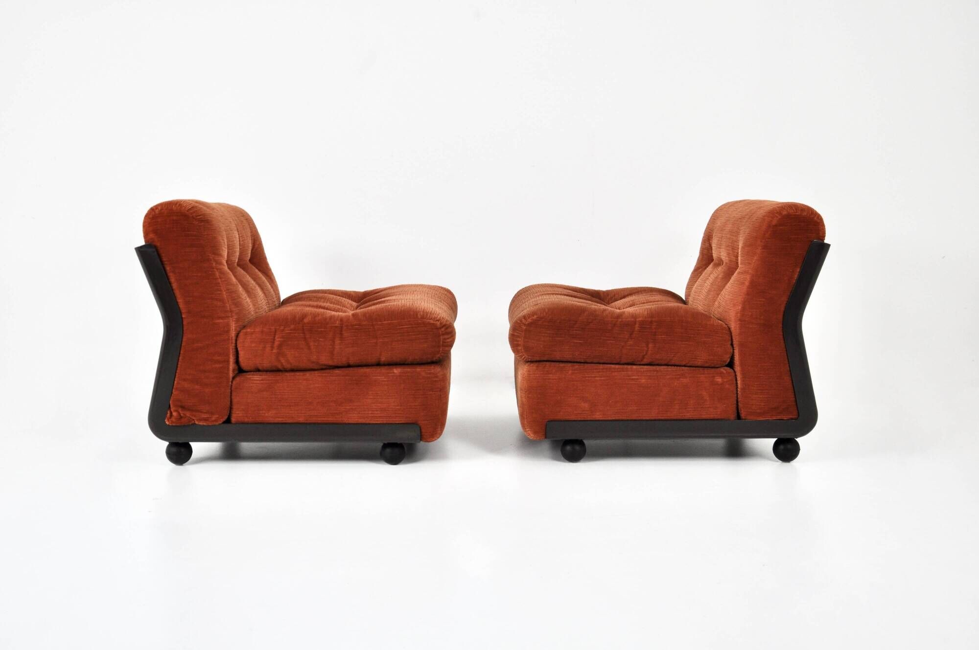 Set of 2 Amanta armchairs by Mario Bellini for B&B Italia, 1970