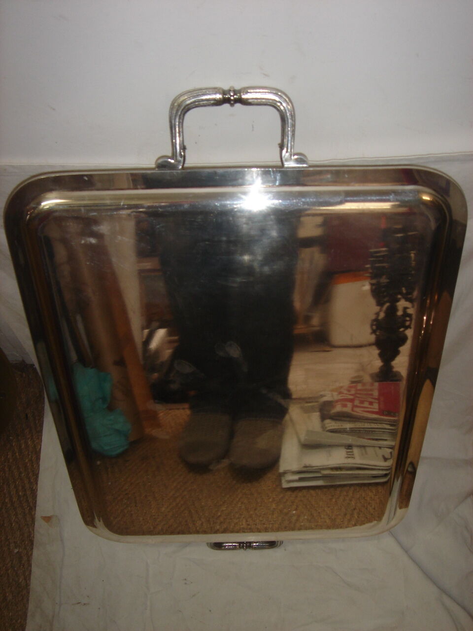 Christofle silver metal tray