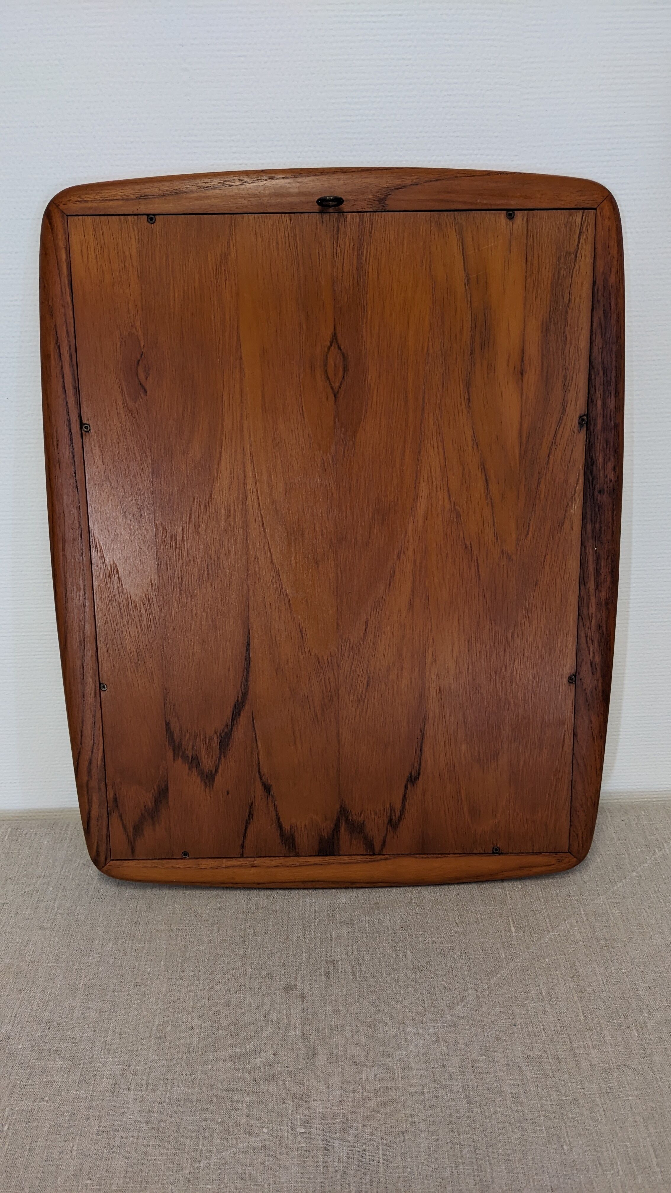 Scandinavian mirror in solid teak, Denmark circa 1970.