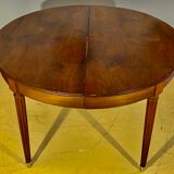 Round table Louis XVI style with 3 extensions