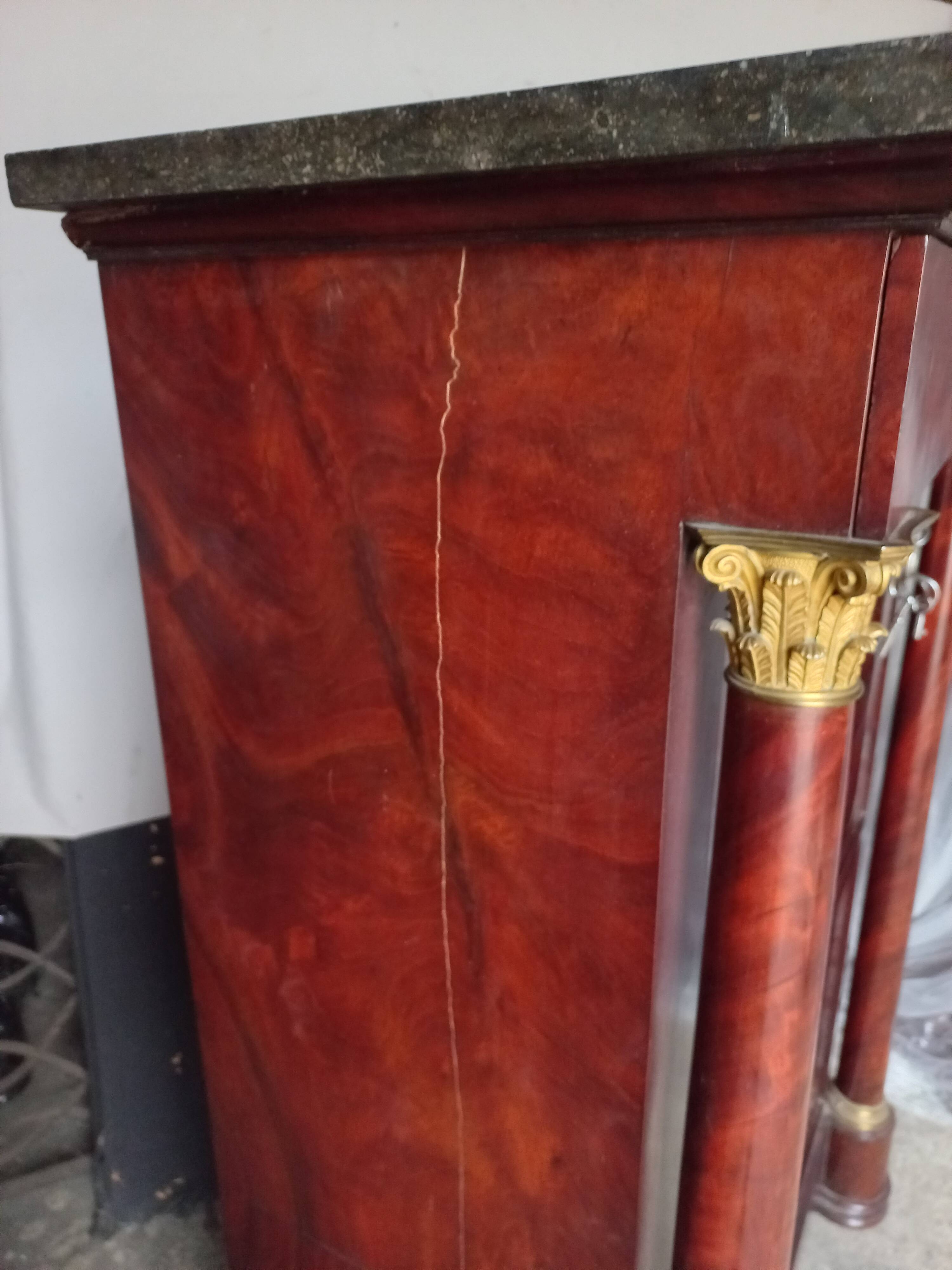 Empire Period Corinthian Bronze Secretary
