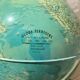 Vintage globe lit wooden foot silver frame deco antique desk