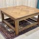 Table basse en chêne des années 1950