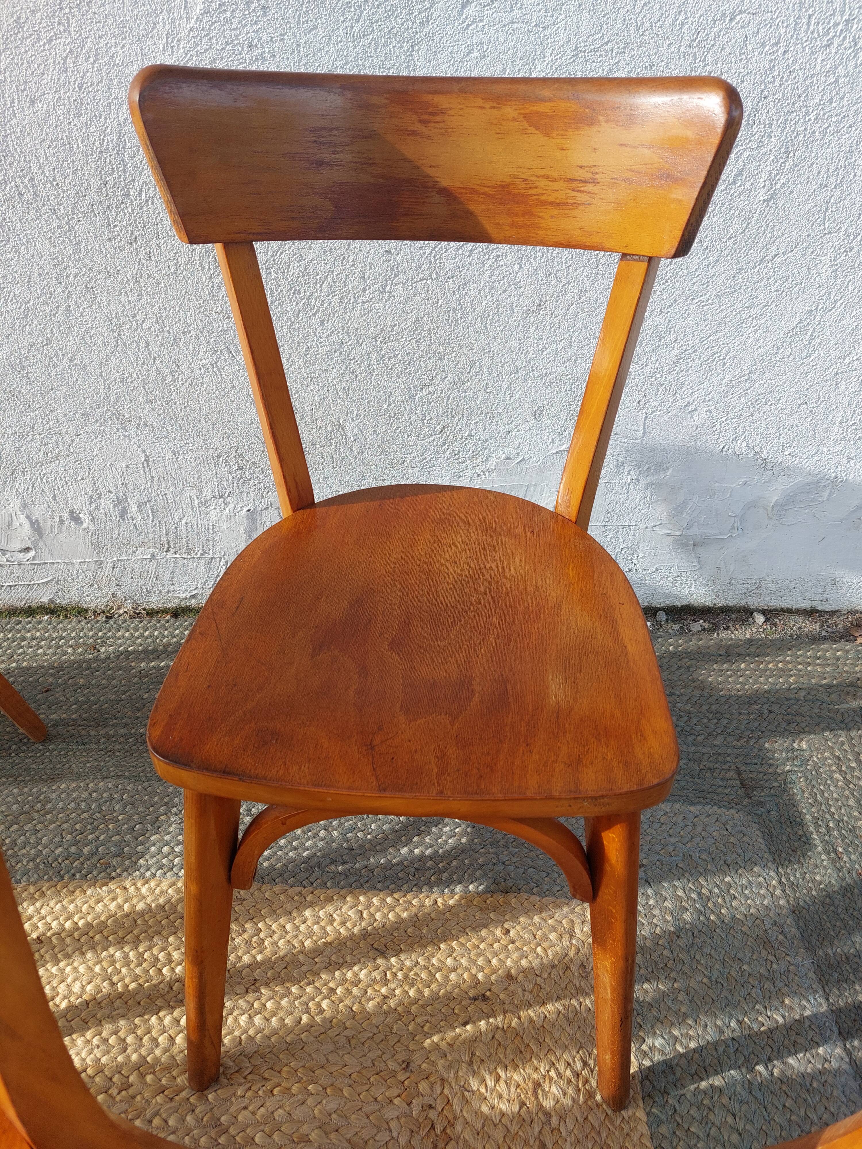 6 chaises bistrot Luterma, vintage