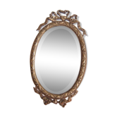 Table with frame in style gilt bronze Louis XVI 12x20cm mirror