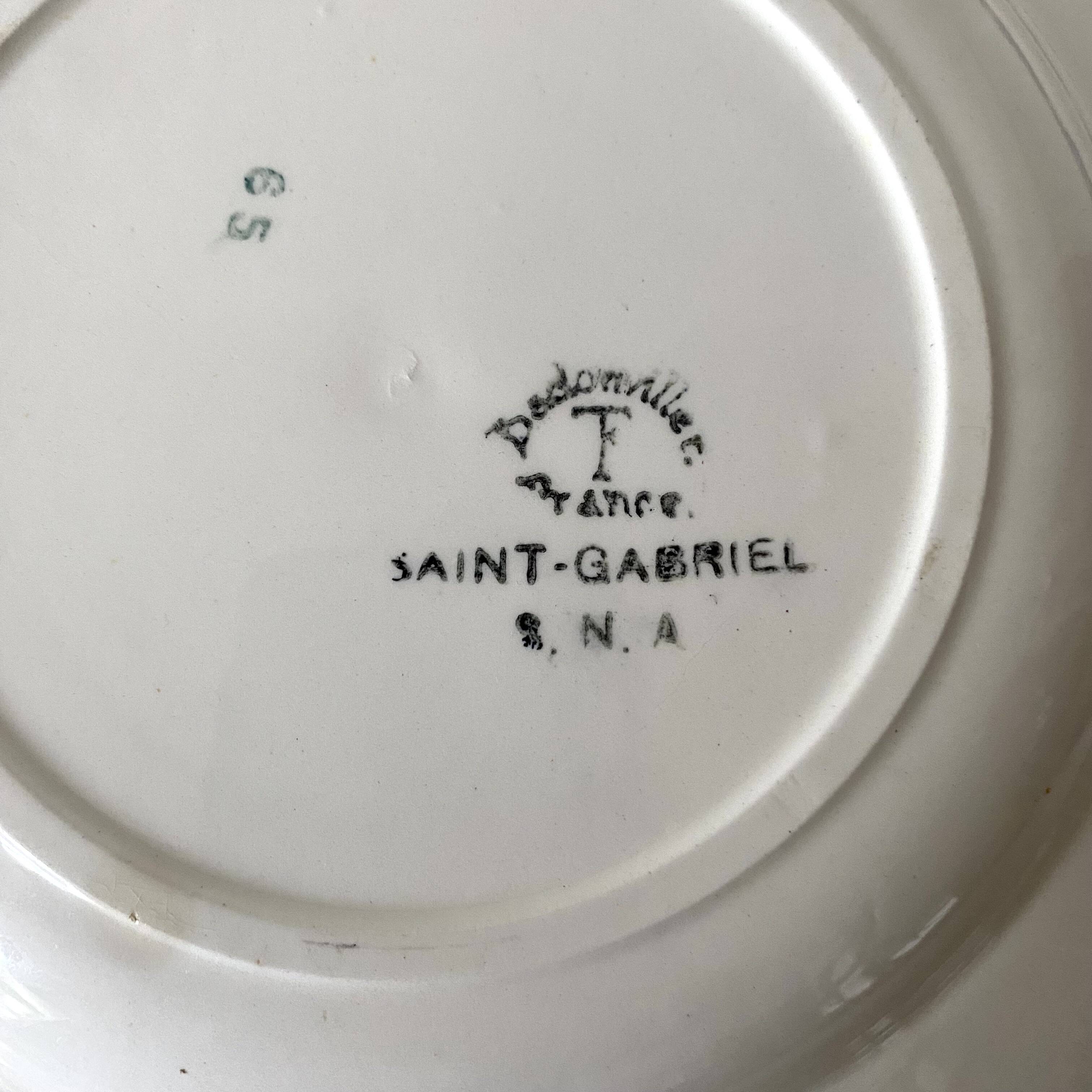 Deep plates Badonviller Saint Gabrielle 1900