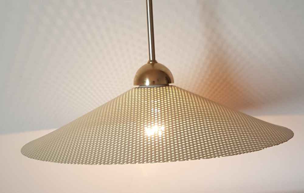 Perforated metal suspension from the 60s to 70s