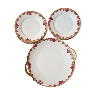 Service à dessert en porcelaine de Limoges par André François (1919-1934)