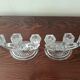 paire de bougeoir cristal de beyer