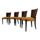 1950s Jindrich Halabala dining chairs H-214 for UP Závody set of 4