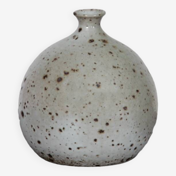 Vintage stoneware vase signed Nigon, 20th century