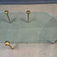 Brass and glass coffee table, 1970s