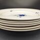 lot 6 flat plates Saint Amand model Prisca flowers
