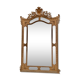 Mirror in gilded wood and stucco, with glazing beads, Napoleon III period.