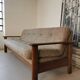 Banquette day bed en chêne design 1970