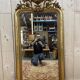 Miroir époque Louis Philippe à fronton OR