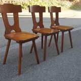 Brutalist bistro chairs from the 70s