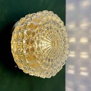 Vintage moulded glass wall or ceiling light globe