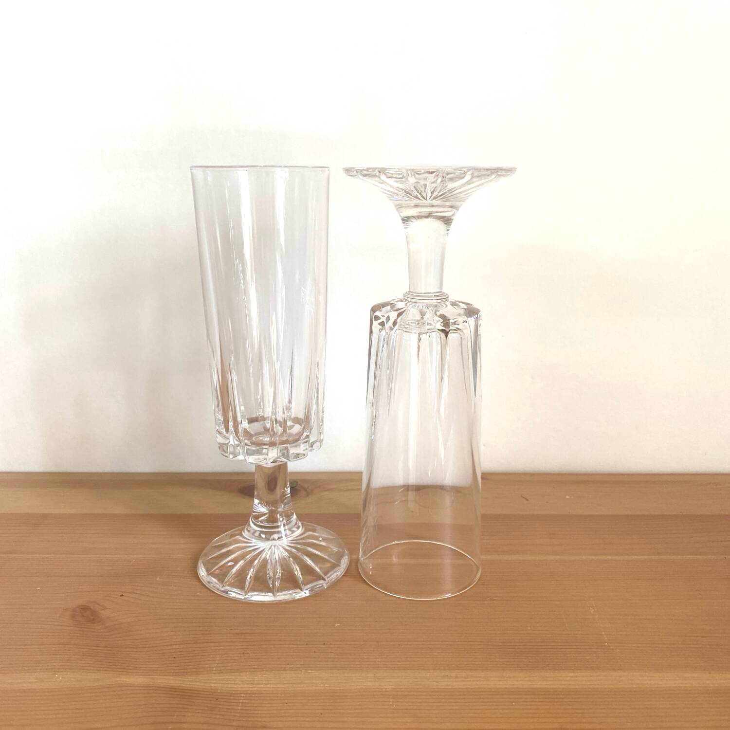 RCR champagne flutes model Zeus - crystal - vintage