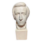 Visage d'homme en plâtre