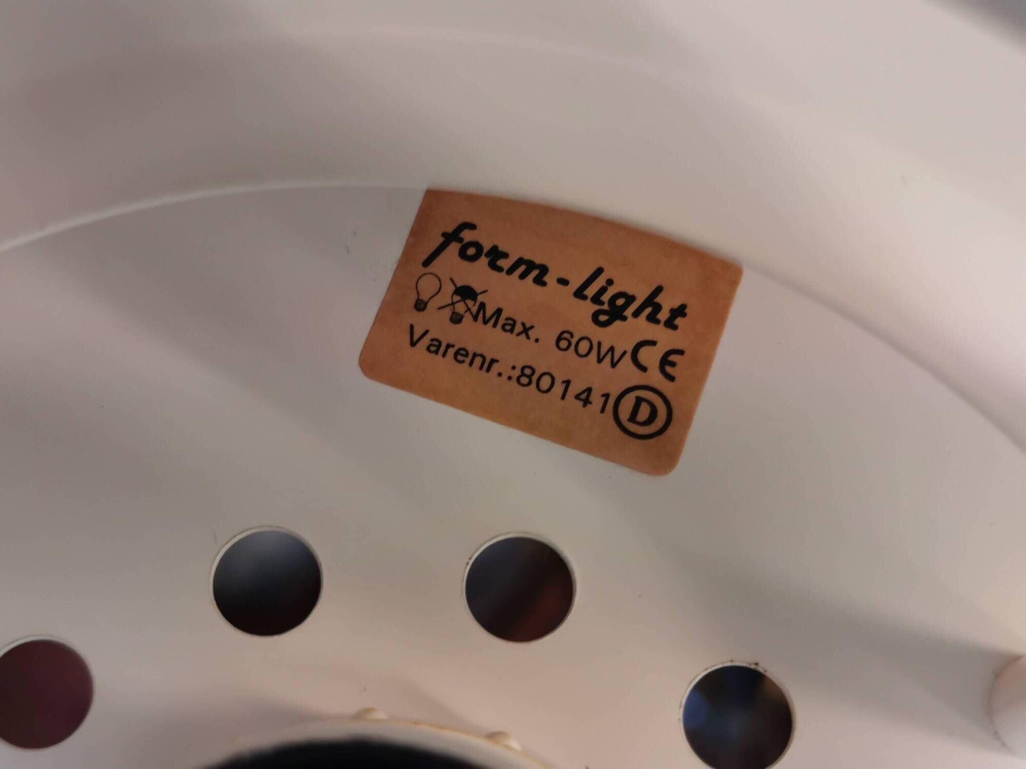 FormLight hanging lamp with multiple layers of shades, a Danish quality product from the 80s.