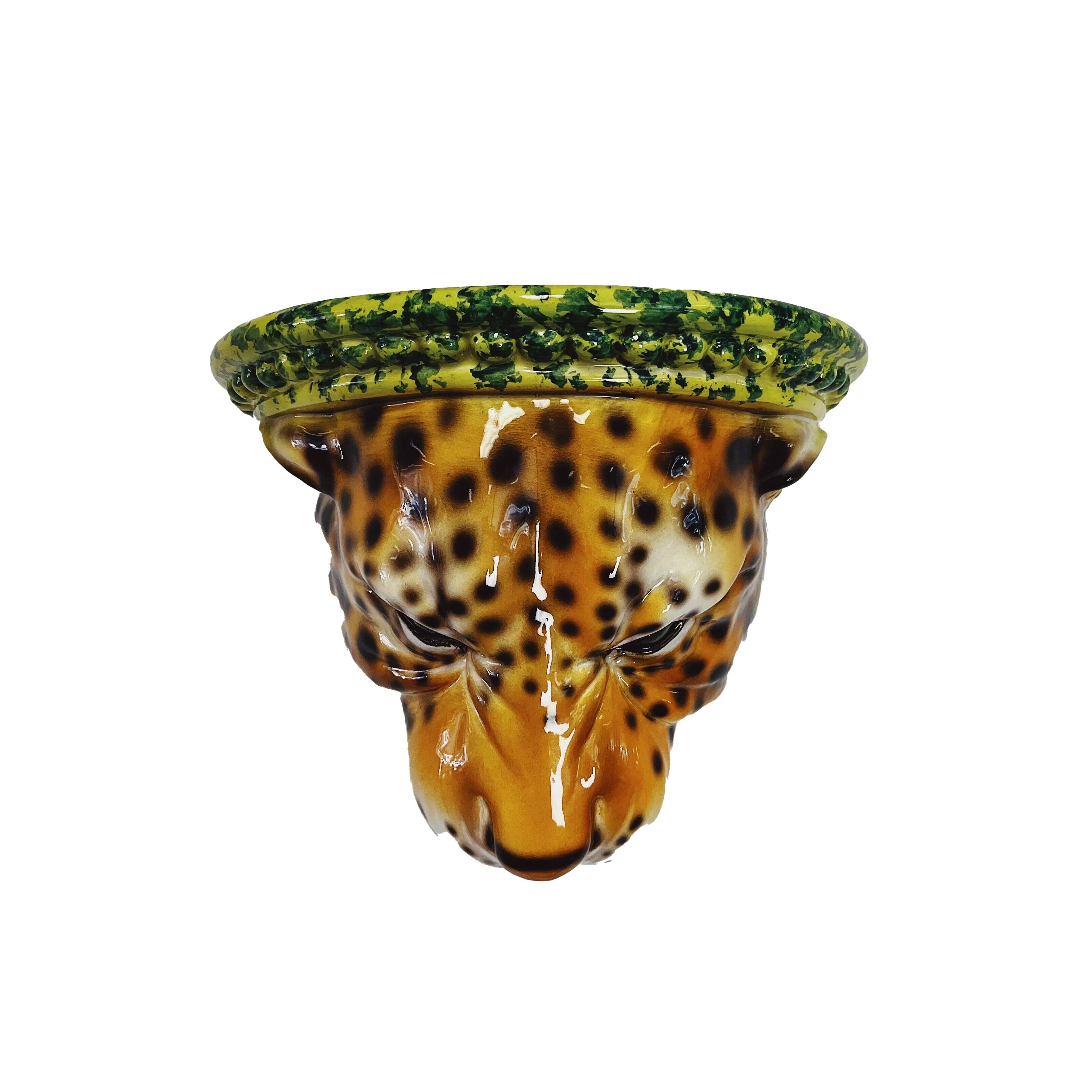 Wall shelf Leopard ceramic