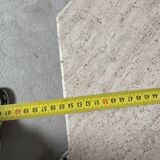 Guéridon octogonal en travertin 1970