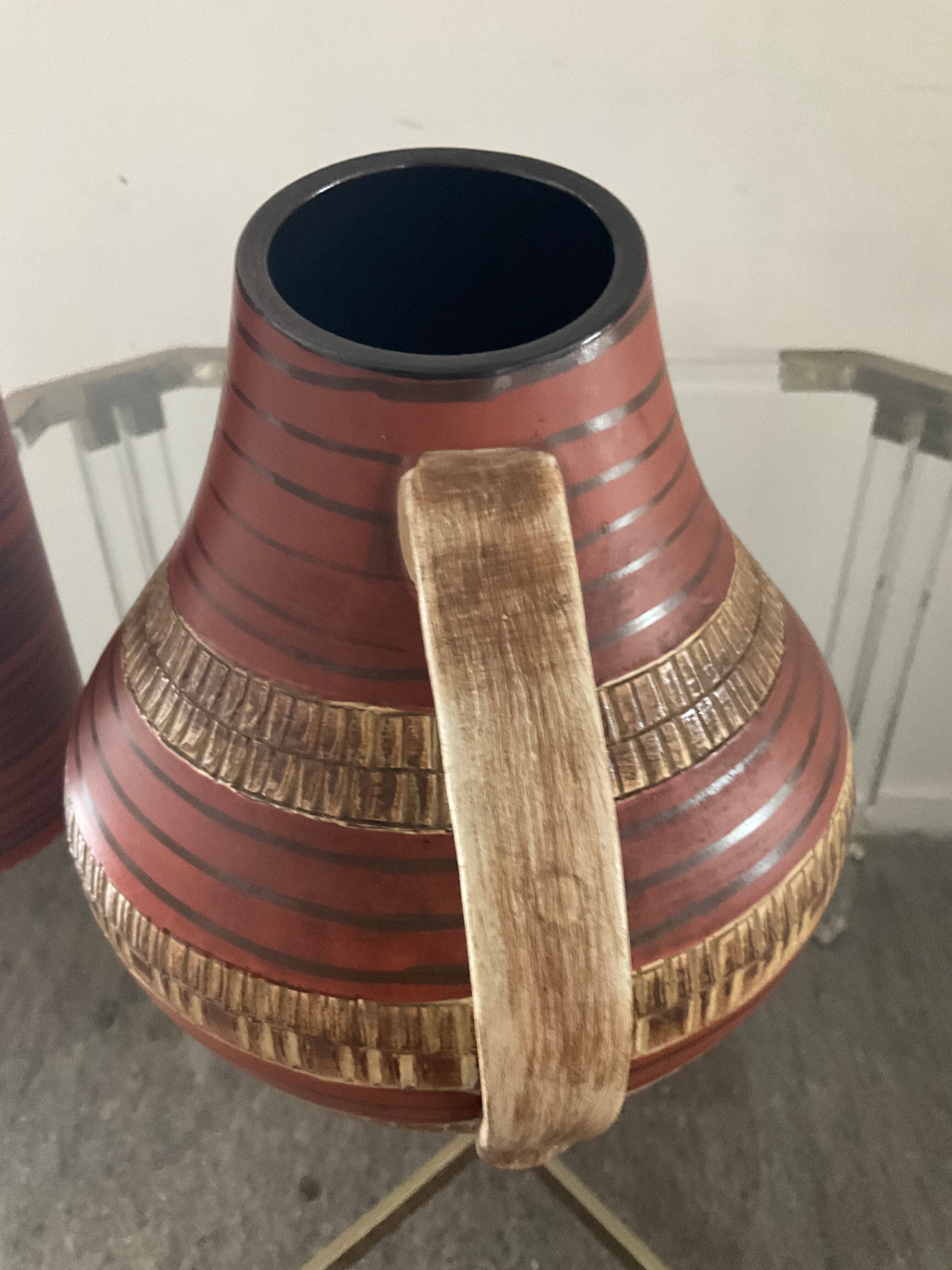 Duo of vintage vases West Germany 60s-70s