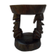 Ancient African carved wooden stool