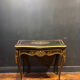 Antique wooden and brass game table – Timeless elegance