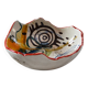 Ceramic bowl Abstract art Red