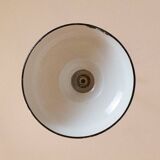 Black Industrial Pendant Lamp, 1950's, Spain