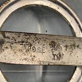 Foldable magnifying glass in silver metal 1900