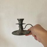 Tin thumb candle holder