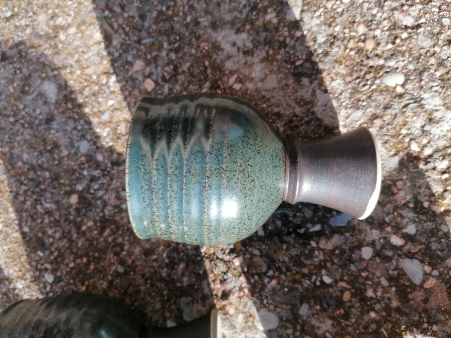 Original signed stoneware tumbler cups.