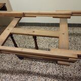 Oak dining table with extensions