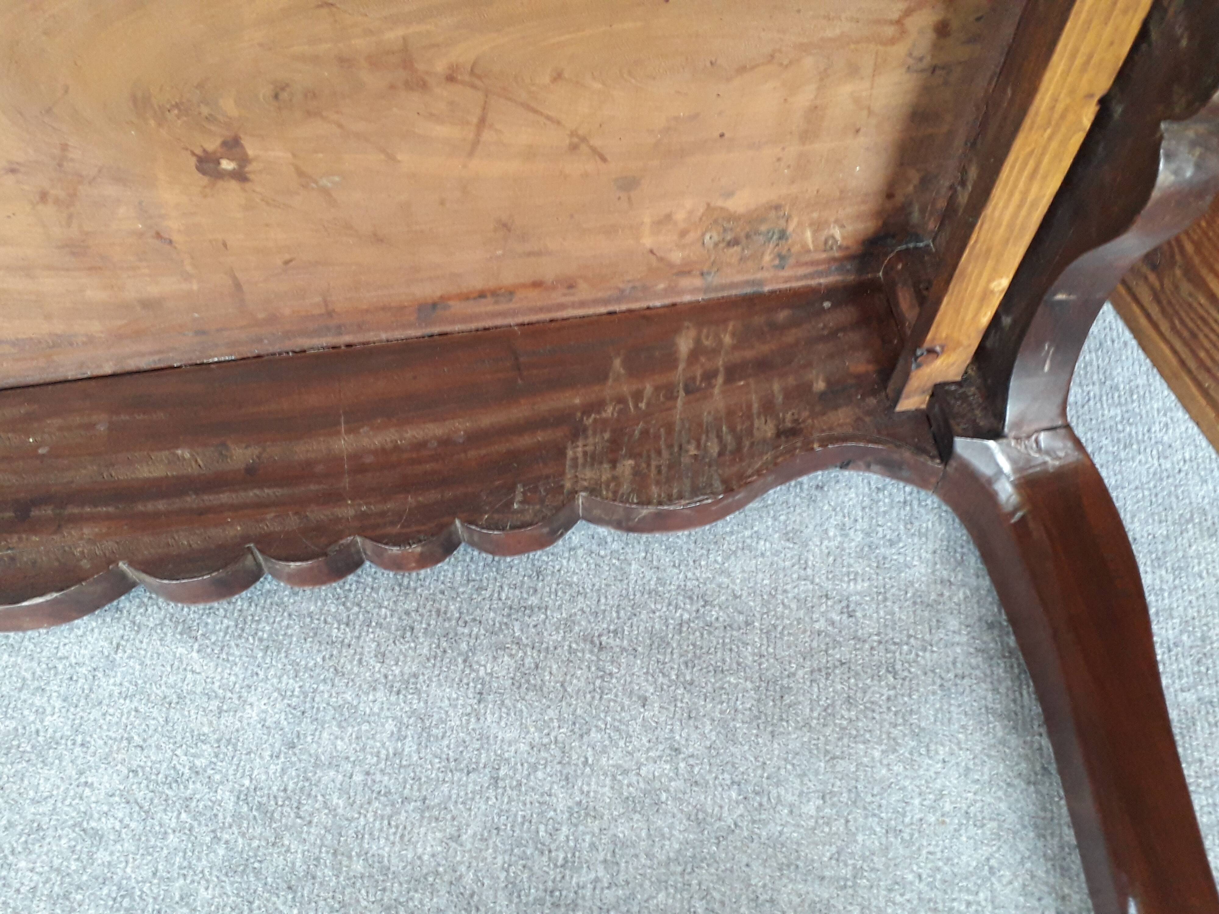 Louis XV period mahogany cabaret table