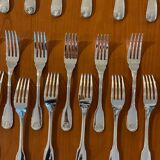 Christofle Vendome shell, fish cutlery and serving cutlery