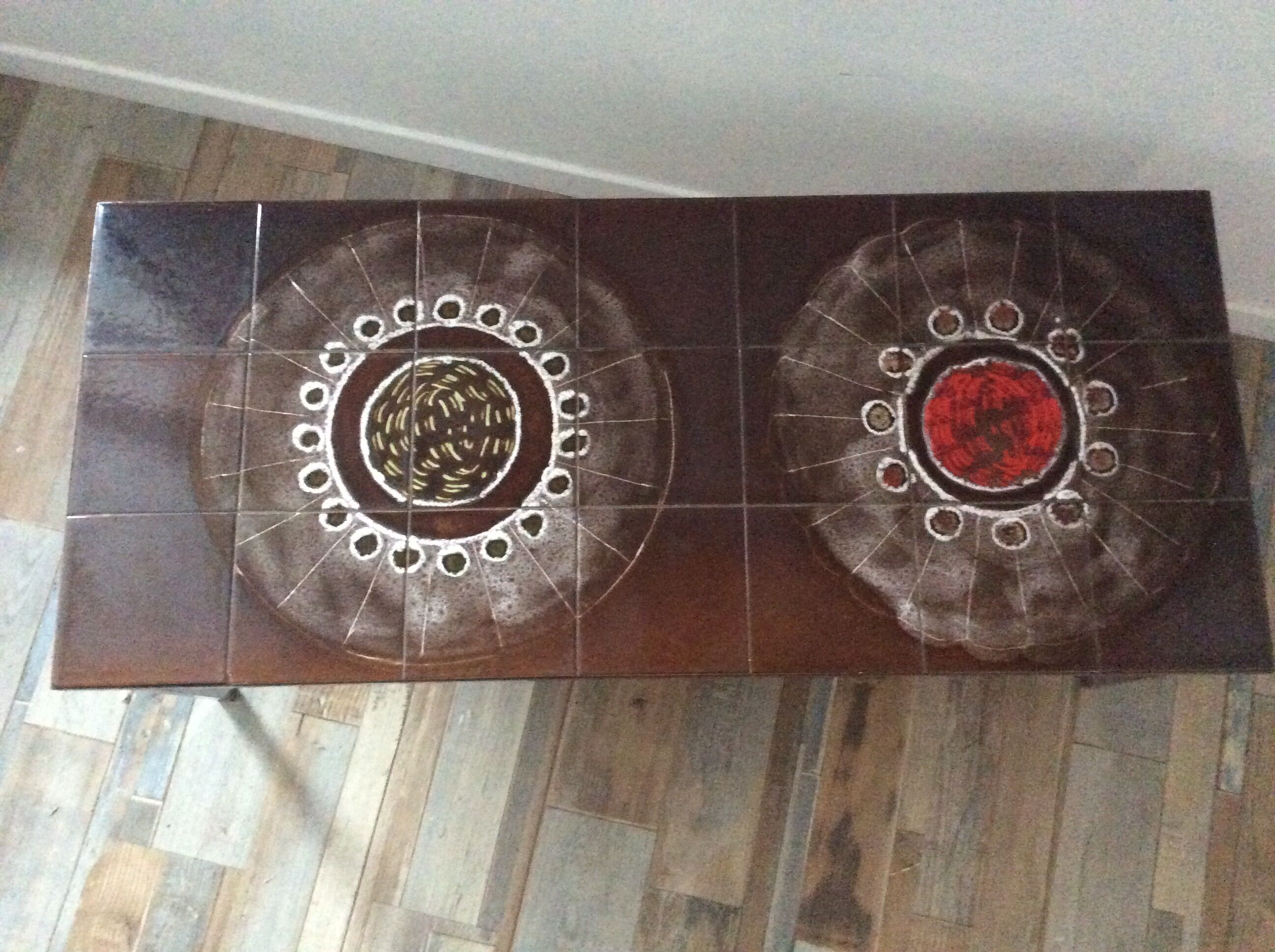 Vintage ceramic coffee table from the 70s