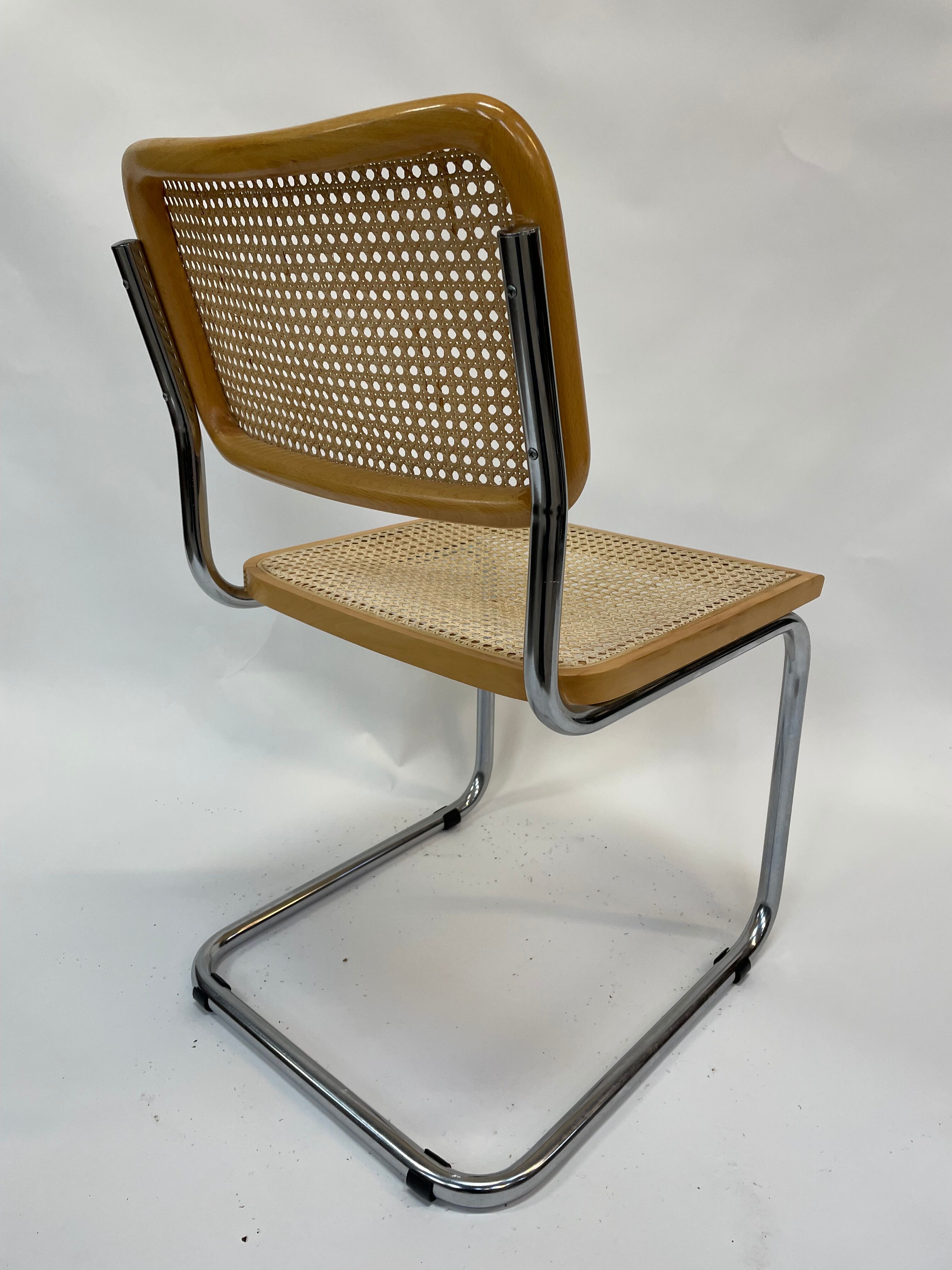 Cesca design chair b32 model in chrome