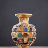 Colorful ceramic vase, 1960