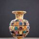 Colorful ceramic vase, 1960